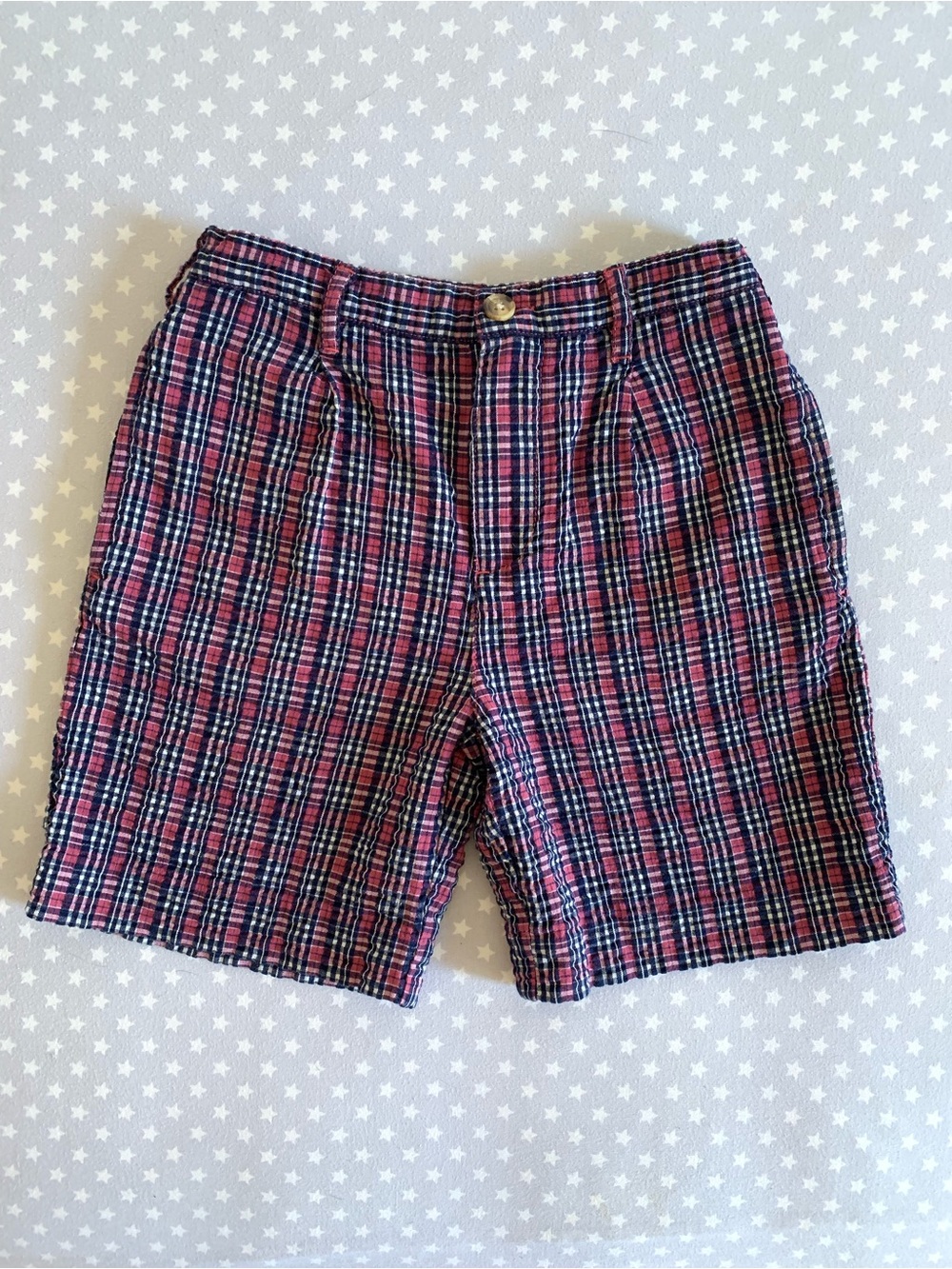:VTG Talbots Kids Plaid Seersucker Shorts Sz 5T 90s Y2K